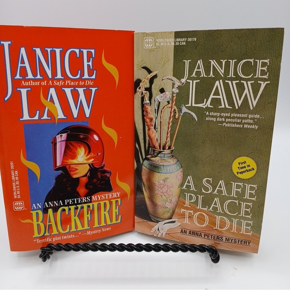 Janice Law Backfire Time Lapse A Safe Place to Die Anna Peters Mystery lot 2